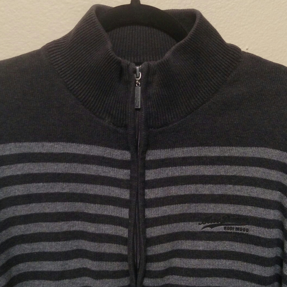 Grey cardigan sweater